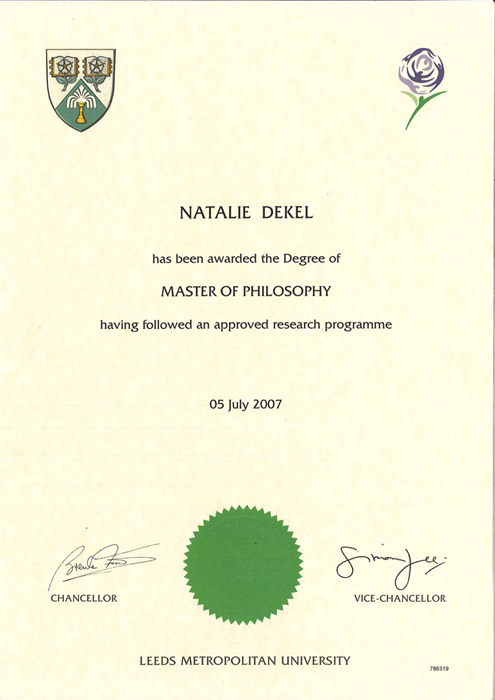 Natalie-Dekel-MPhil-Leeds-Beckett-2007